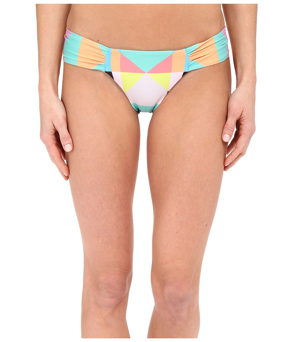 UPC 849226045309 product image for Mara Hoffman - Diamond Side Ruched Bottom (Aqua) Women's Swimwear | upcitemdb.com