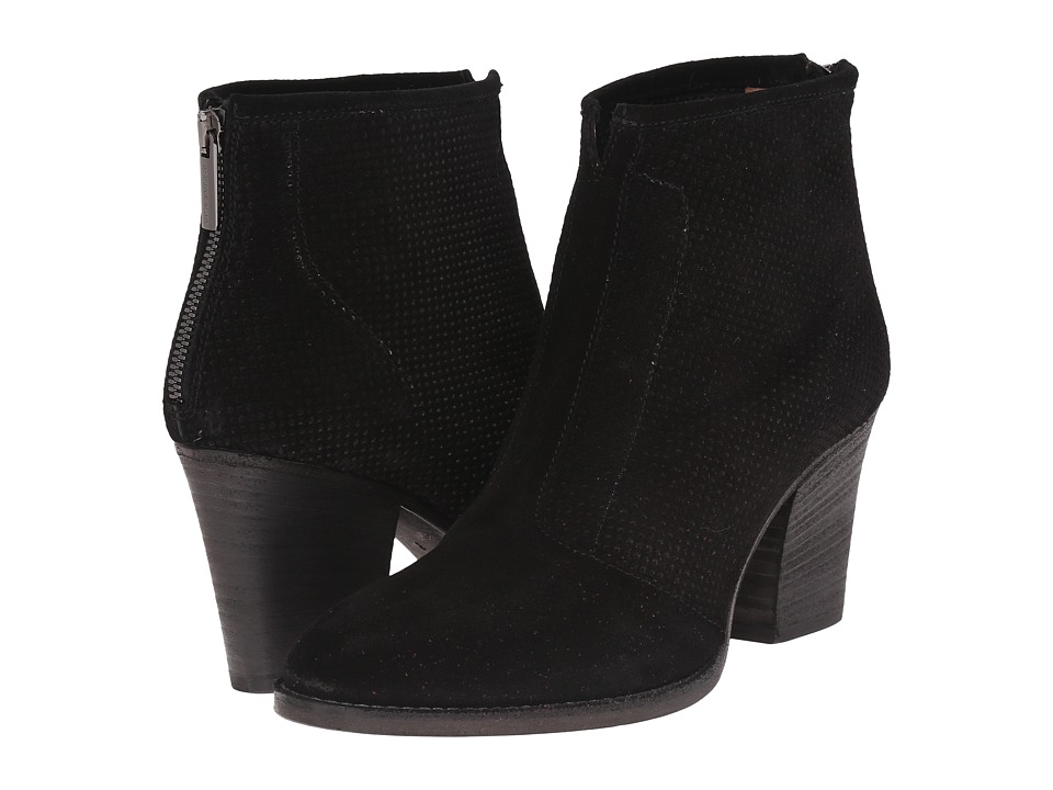 Aquatalia Fia (Black Suede/Perf Suede) Women