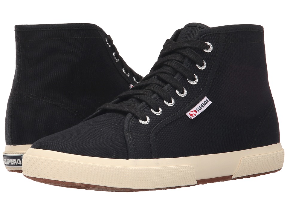 Superga 2095 COTU (Black/Off-White) Lace up casual Shoes