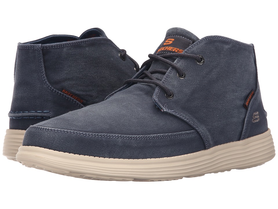 SKECHERS - Relaxed Fit Status - Altone (Navy Washed Canvas) Men