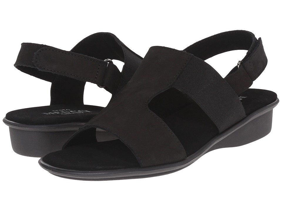 Sesto Meucci Eudore (Black Nabuk/Black Elastic) Women