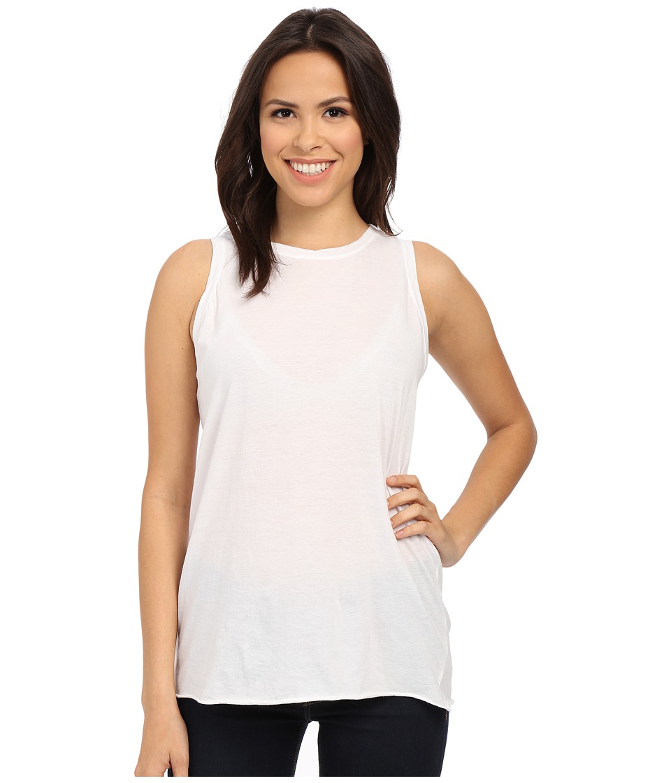 Michael Stars - Sleeveless Crew Neck Shell Beautiful Tee (White) Women