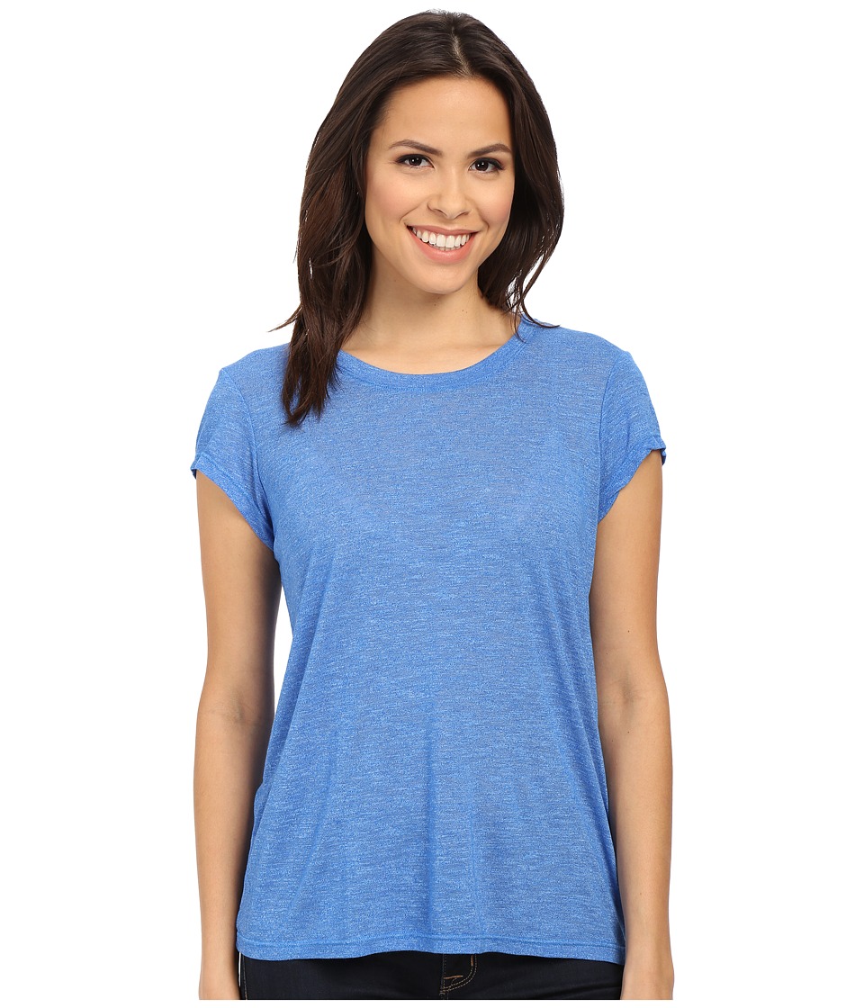 Michael Stars - Brooklyn Jersey Cap Sleeve Crew Neck (Pacific) Women