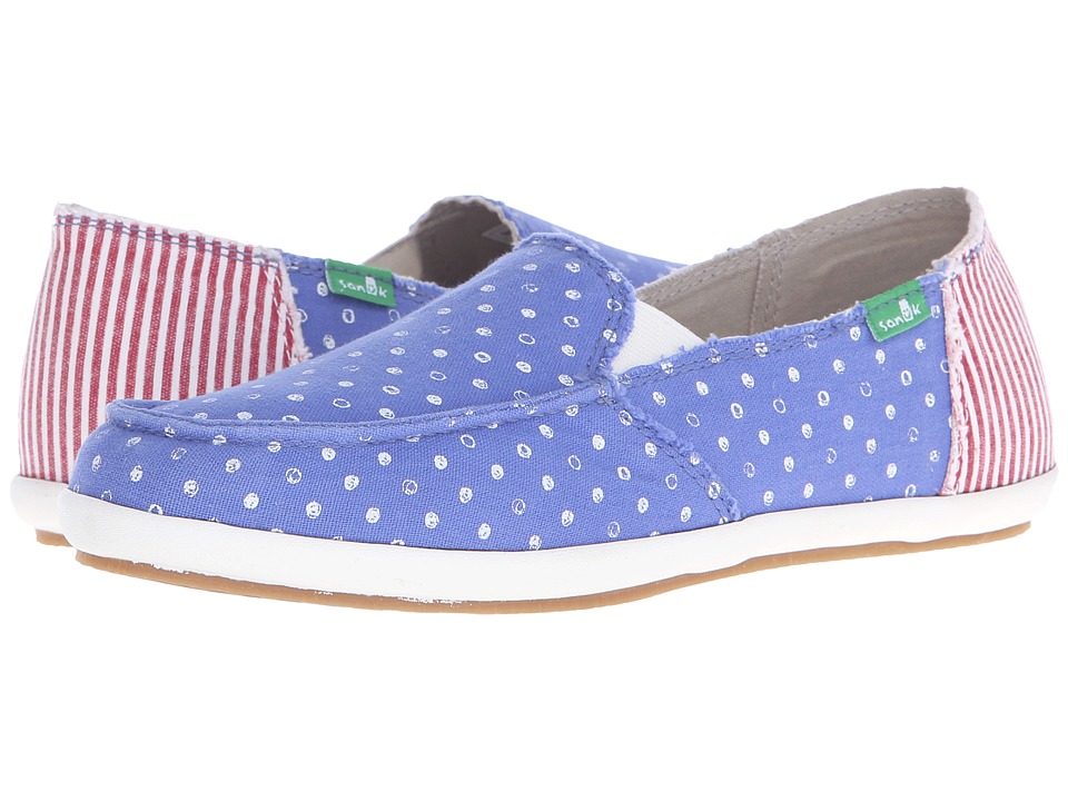 Sanuk Overboard Patriot (America Dots/Stripes) Women