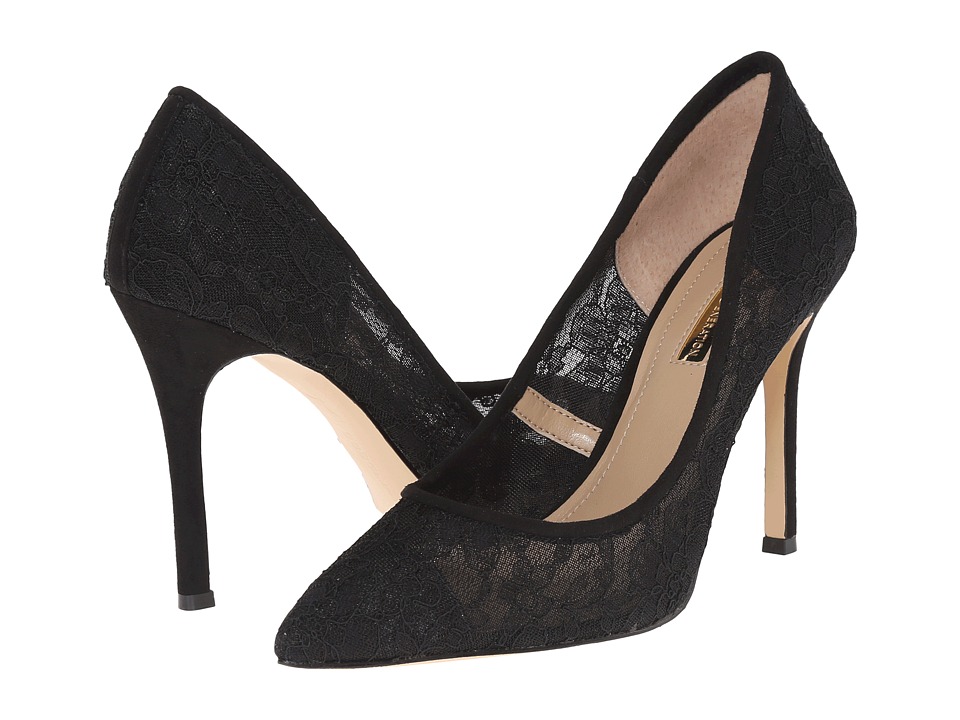 BCBGeneration - Treasure 2 (Black Lace/Suede) High Heels