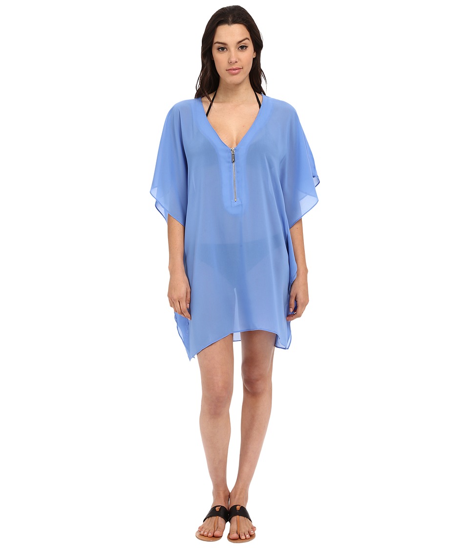 MICHAEL Michael Kors - Draped Solids Tunic Cover-Up (Crew Blue) Women