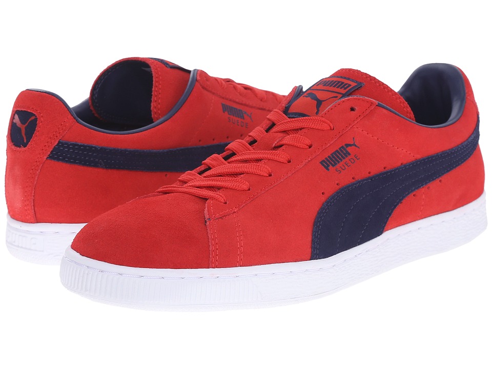 PUMA - Suede Classic + (Flame Scarlet/Peacoat) Men