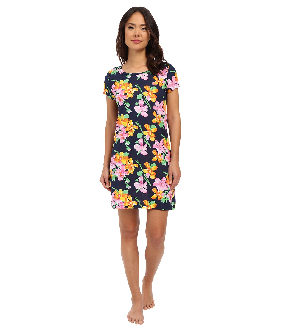 LAUREN Ralph Lauren - Short Sleeve Sleep T-Shirt (Floral Navy Multi) Women
