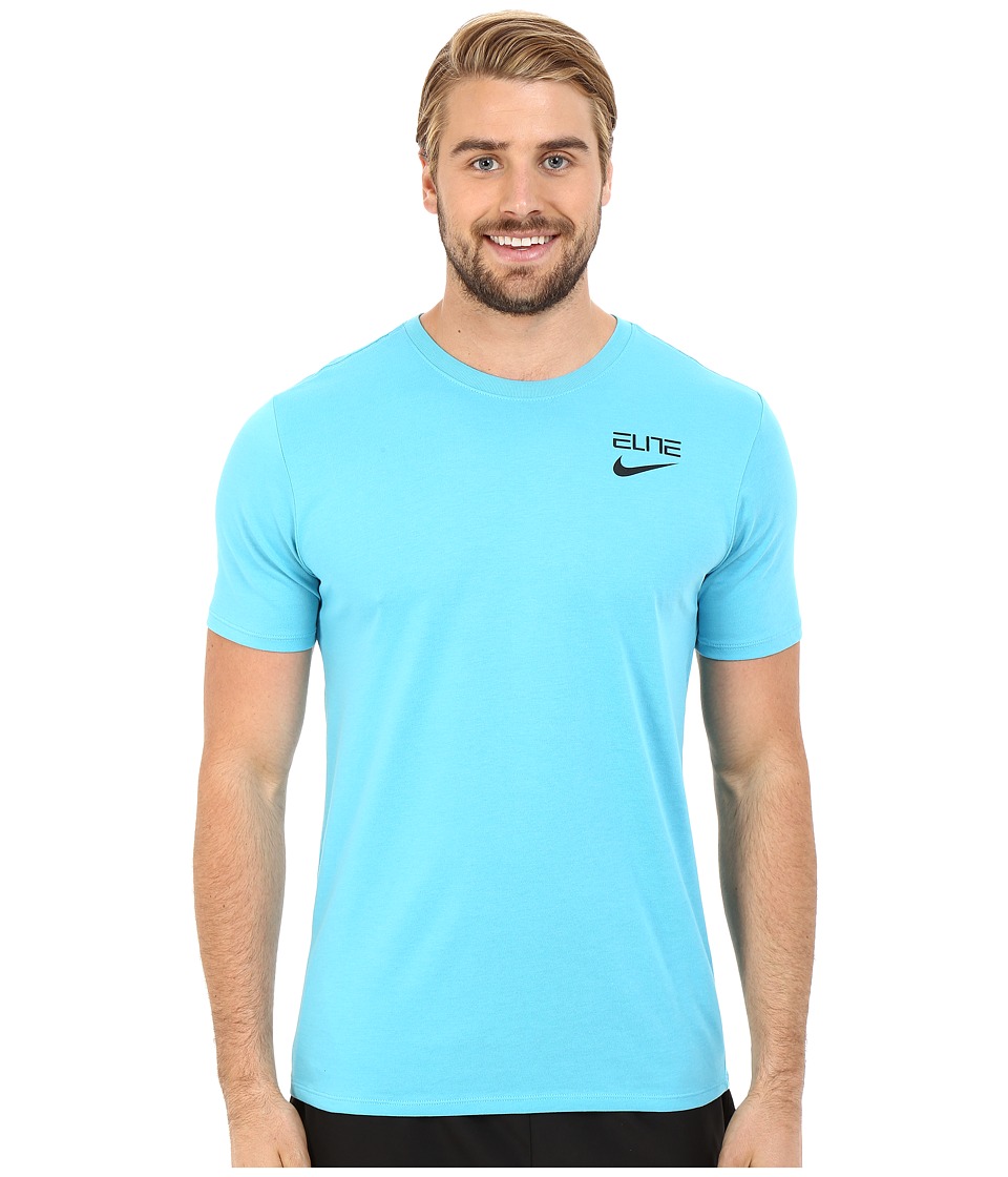 Nike - Elite Back Stripe Tee (Omega Blue) Men