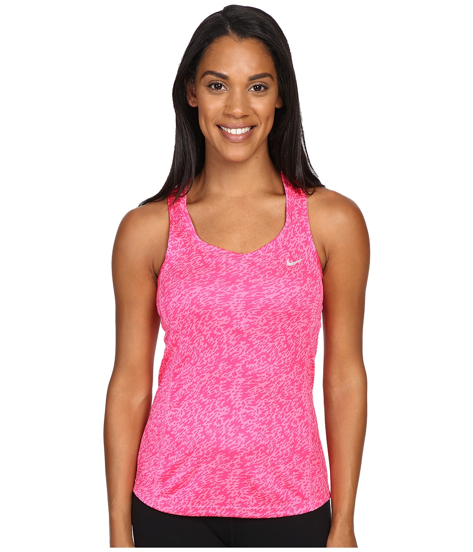 Nike - Pronto Miler Running Tank Top (Hyper PInk/Reflective Silver) Women