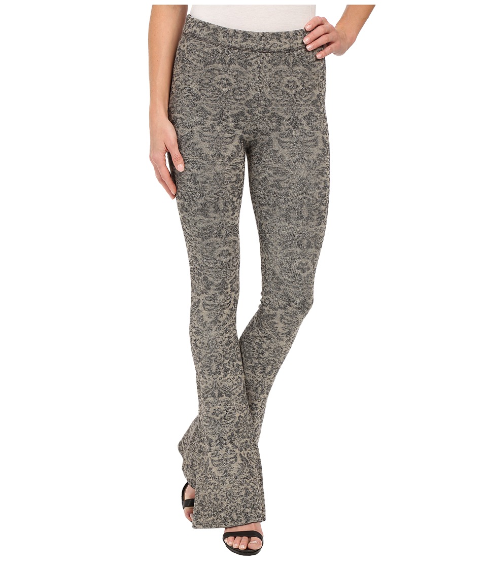 Free People Lurex Sweater Flare Pants (Tea/Black Combo) Women