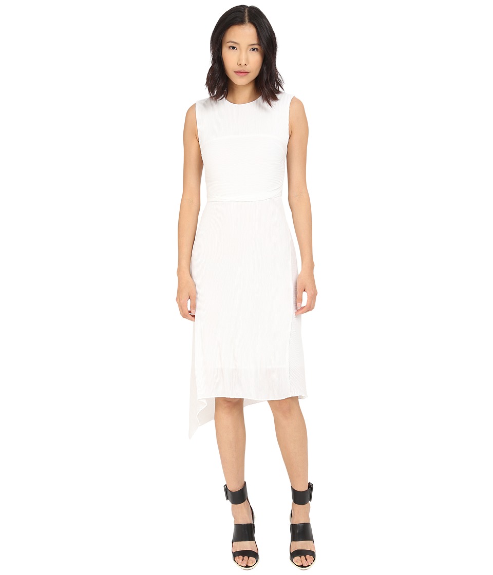 McQ Straight Pleat Dress (Ivory) Women