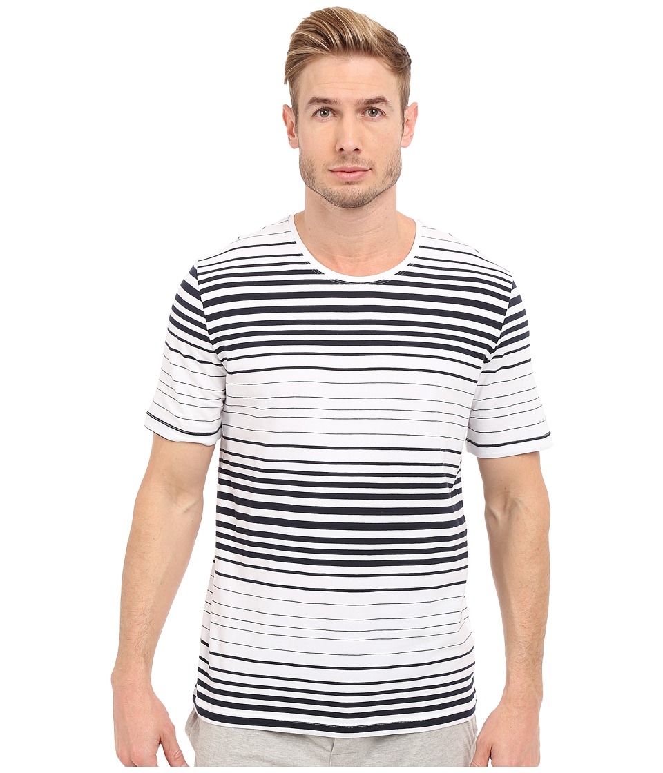 BOSS Hugo Boss - Short Sleeve Horizontal Tee (Blue/White) Men