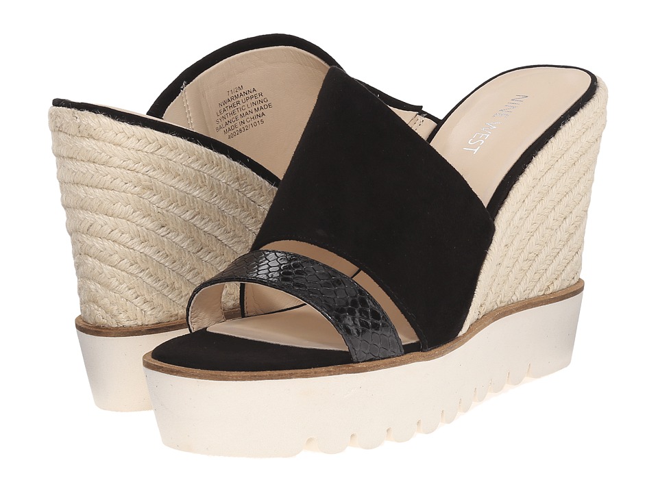 Nine West Armanna (Black/Black Suede) Women