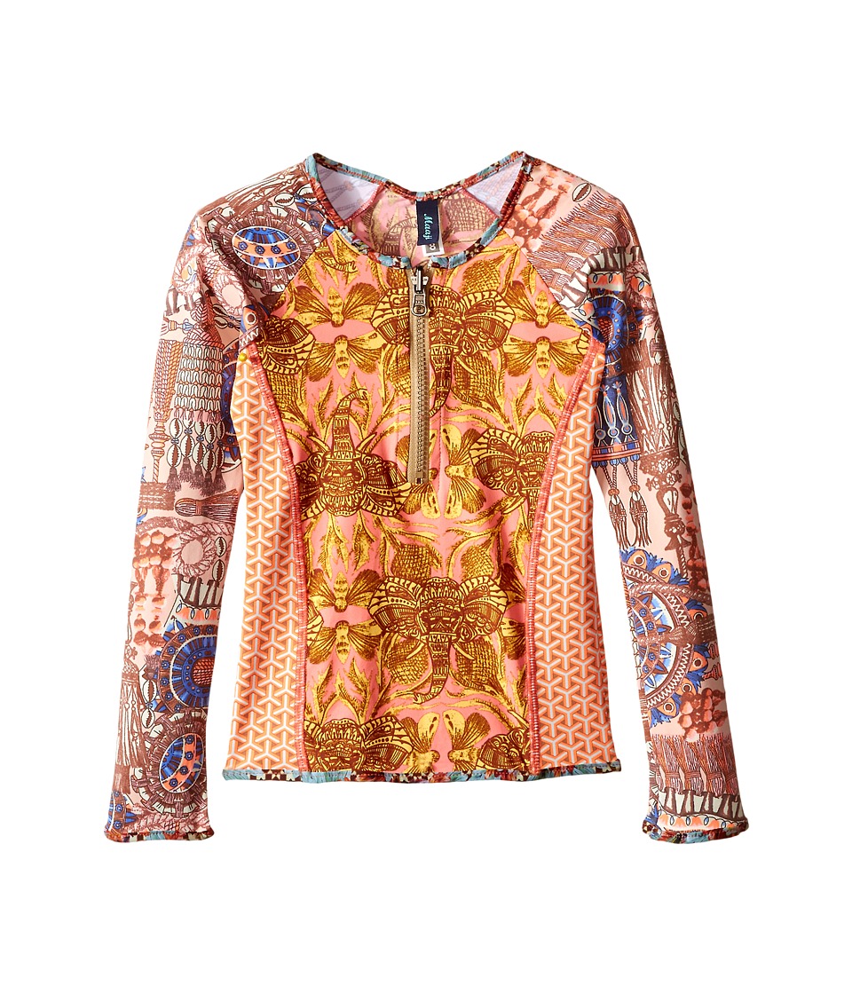 Maaji Kids Marigold Surfer Long Sleeve Rashguard (Toddler/Little Kids/Big Kids) (Multicolor) Girl