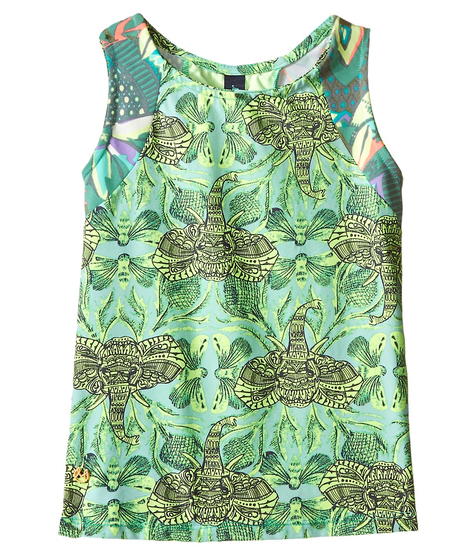 Maaji Kids Lime Waterfalls Sleeveless Rashguard (Toddler/Little Kids/Big Kids) (Multicolor) Girl