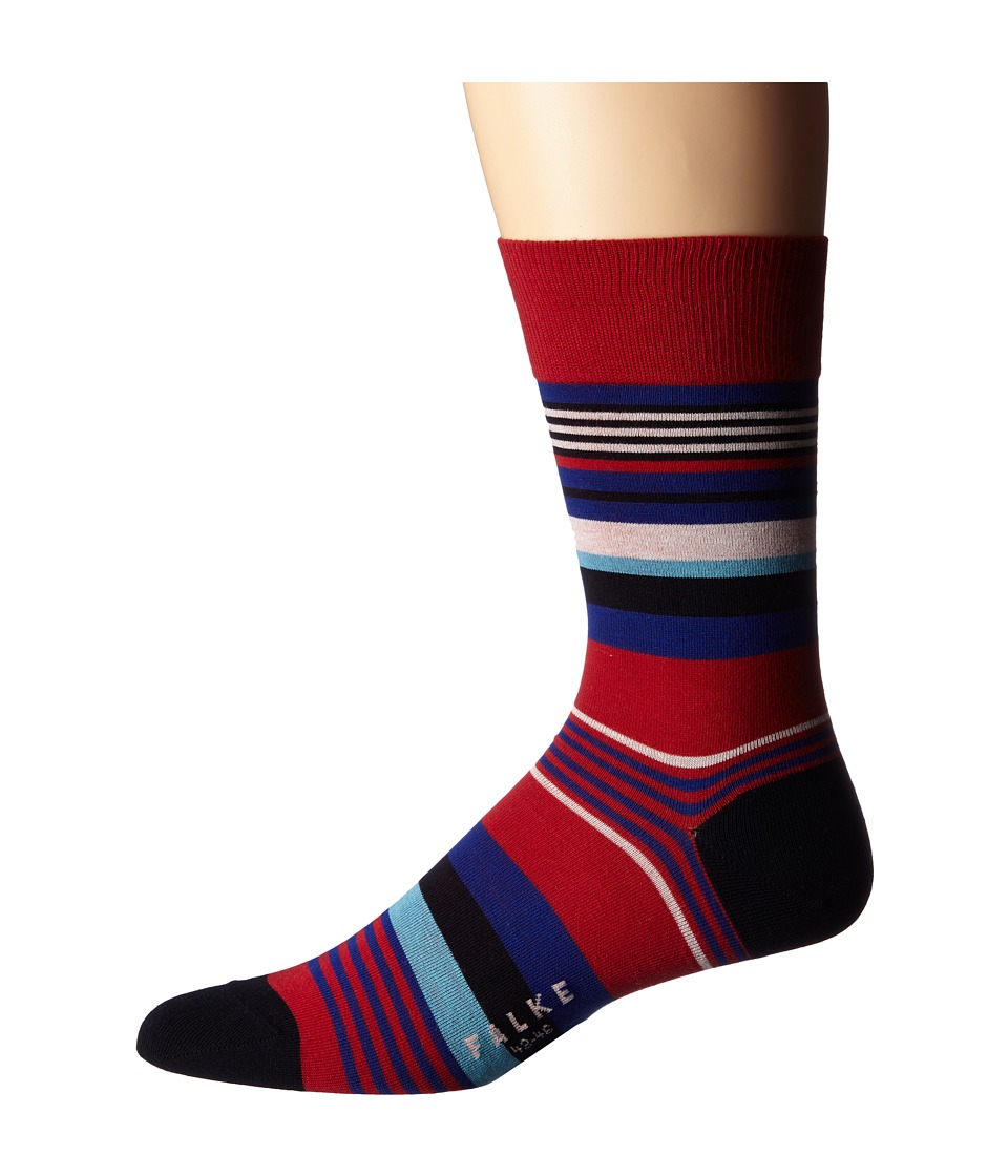 Falke - Multi Stripe Sock (Scarlet) Men