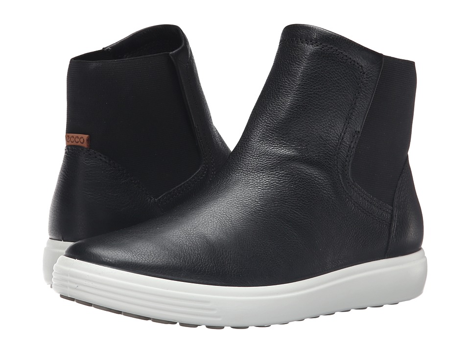 ECCO Soft 7 Bootie (Black/Lion) Women
