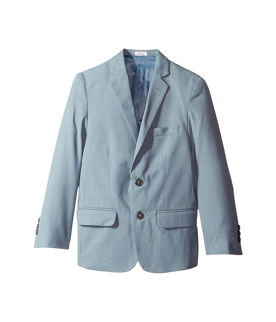 Calvin Klein Kids - Striated Sharkskin Jacket (Big Kids) (Medium Teal) Boy
