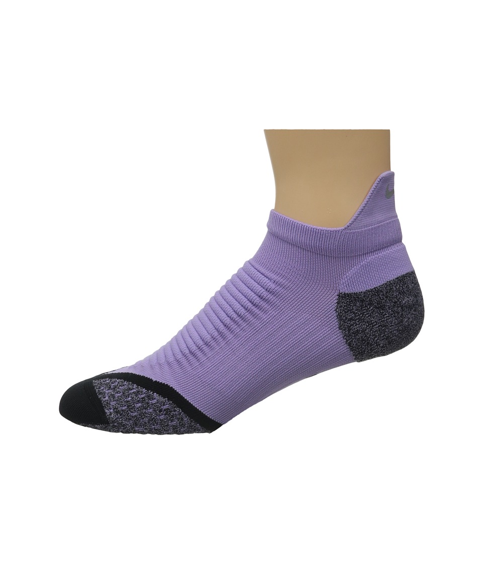 Nike - Elite Running Cushion No Show Tab 1-Pair Pack (Urban Lilac/Black) No Show Socks Shoes