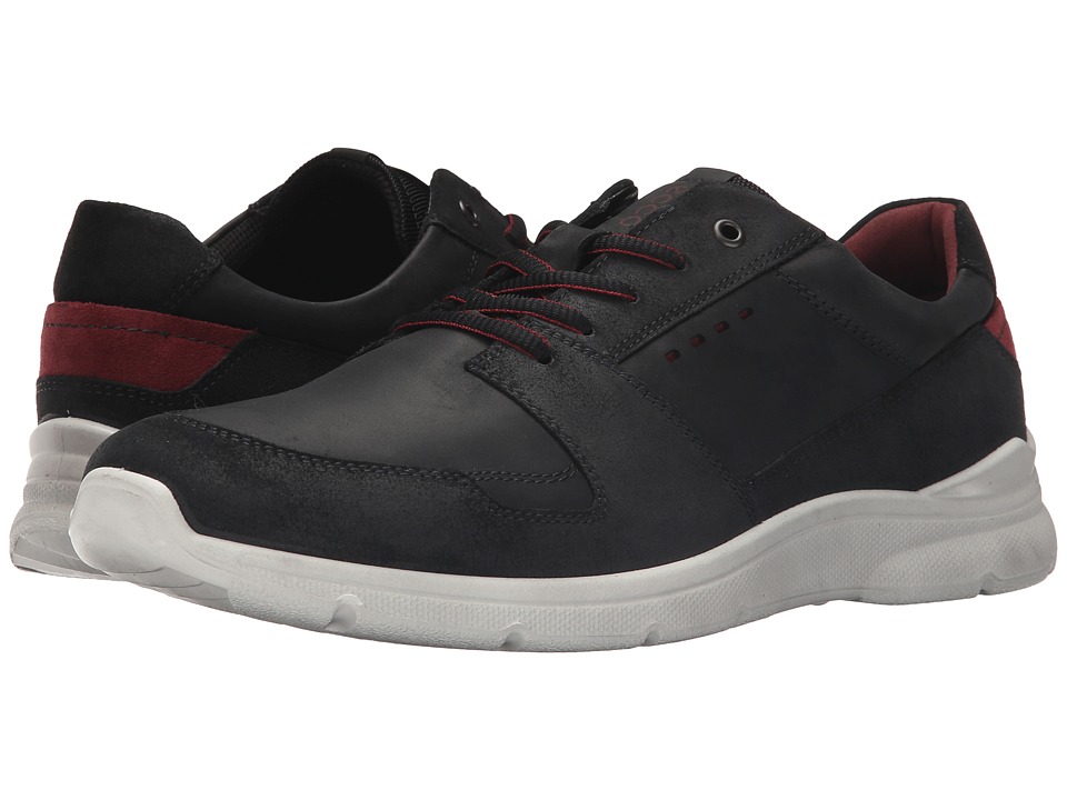 ECCO - Irondale Retro Low (Black/Black) Men
