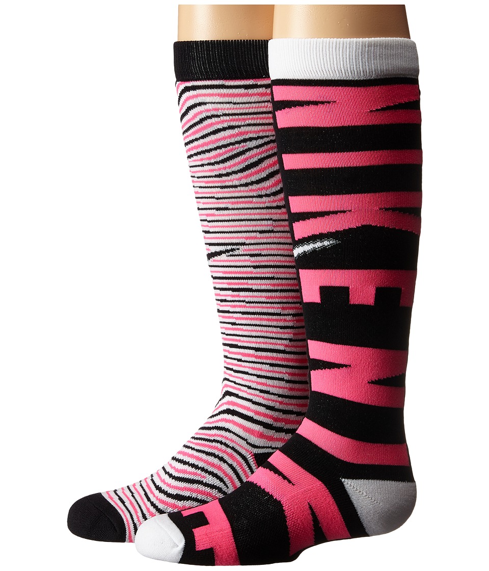Nike Kids Graphic Cotton Knee High 2-Pair Pack (Toddler/Little Kid/Big Kid) (Multicolor 5) Girls Shoes