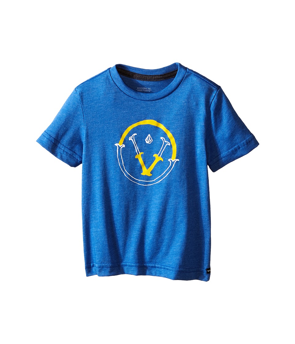 Volcom Kids - Vee Short Sleeve Shirt (Toddler/Little Kids) (Estate Blue) Boy