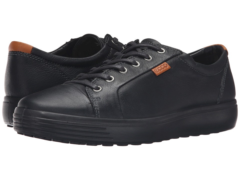 ECCO Soft VII Sneaker (Black/Black) Men