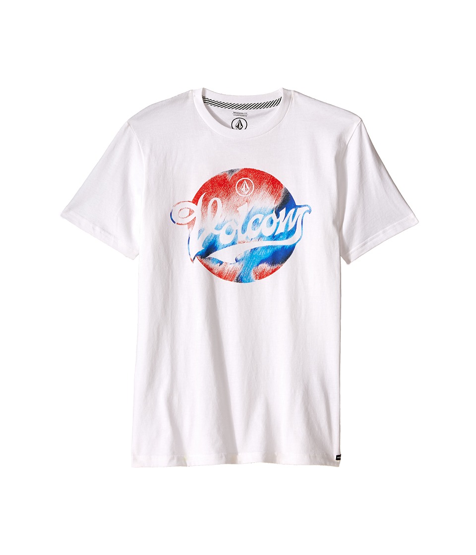 Volcom Kids - Electrode Short Sleeve Shirt (Big Kids) (White) Boy
