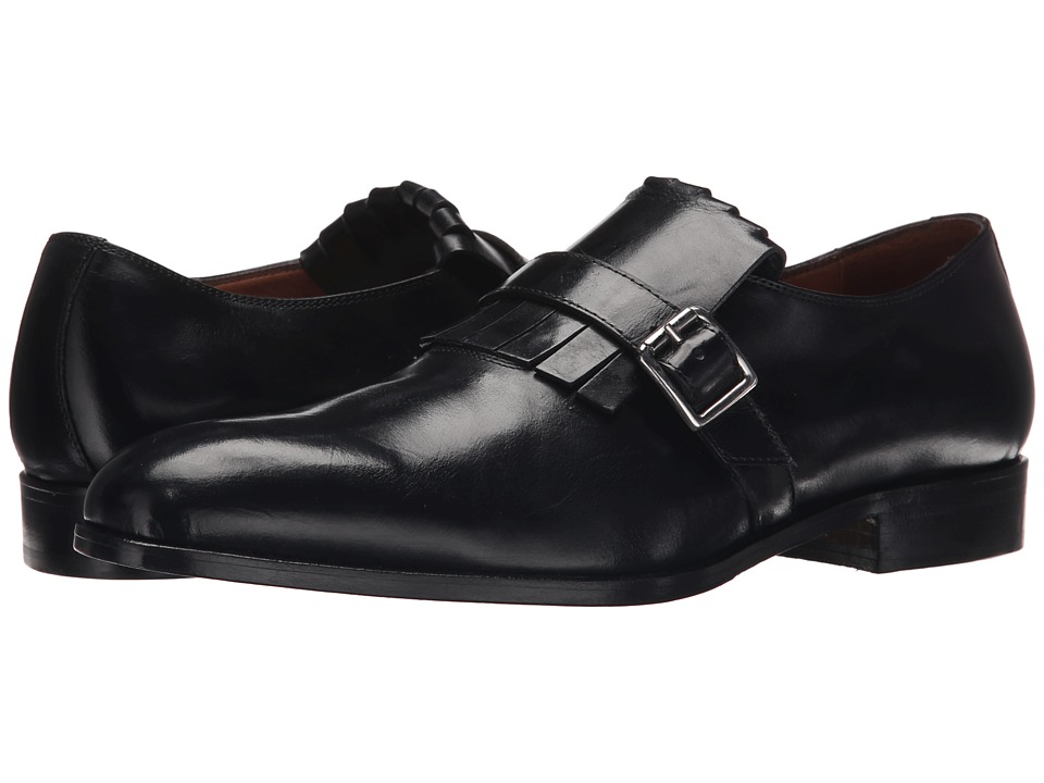 Massimo Matteo Kilty Monk Strap (Black) Men