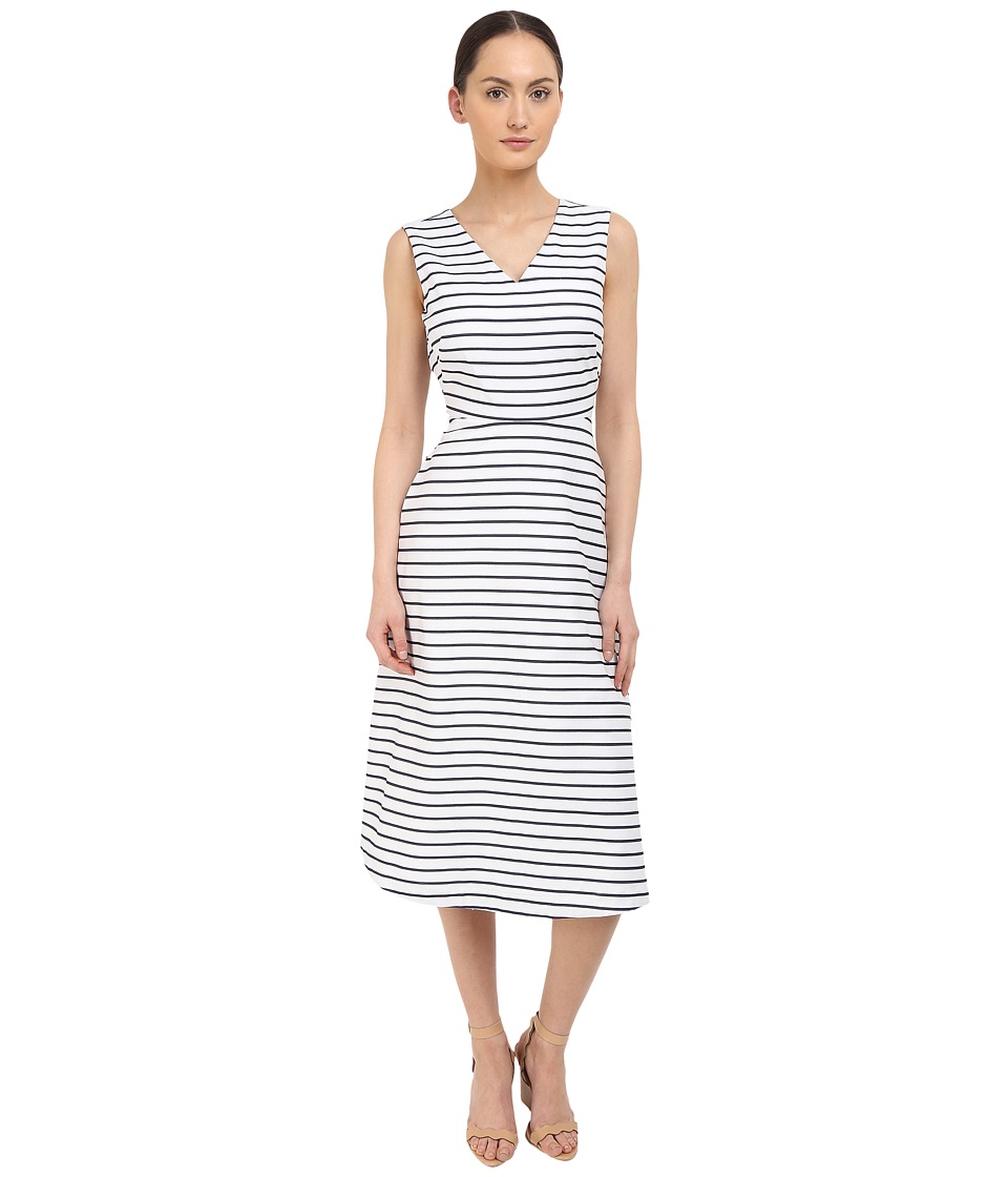 Kate Spade New York Stripe Cotton A-Line Dress (Ink) Women