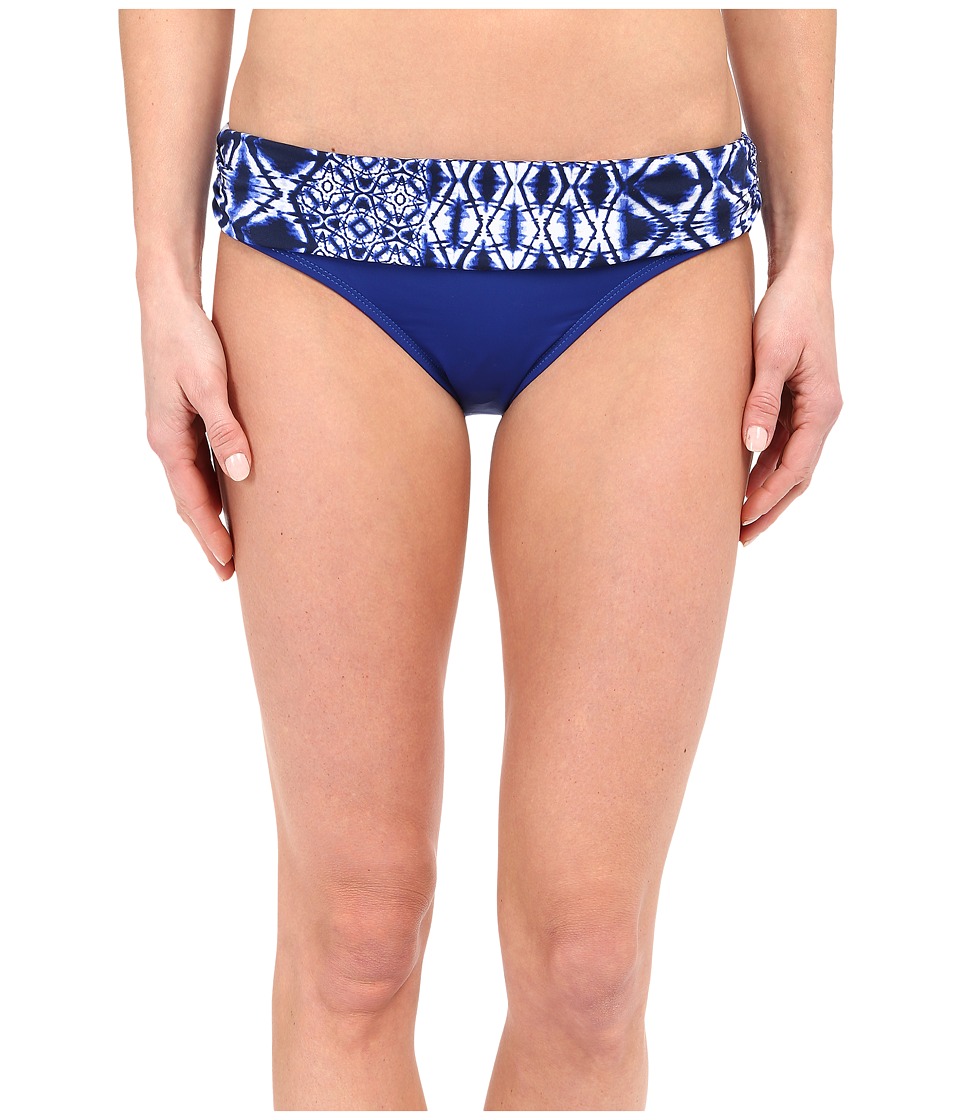 La Blanca Tangier Shirred Band Hipster (Blueberry) Women