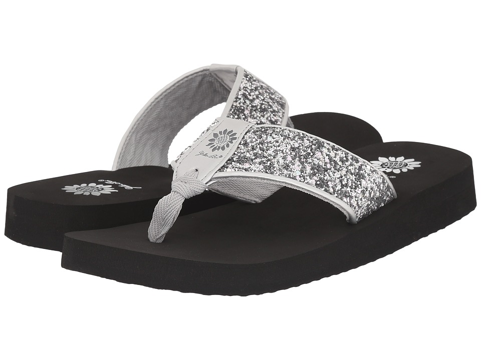 yellow box carolina flip flops