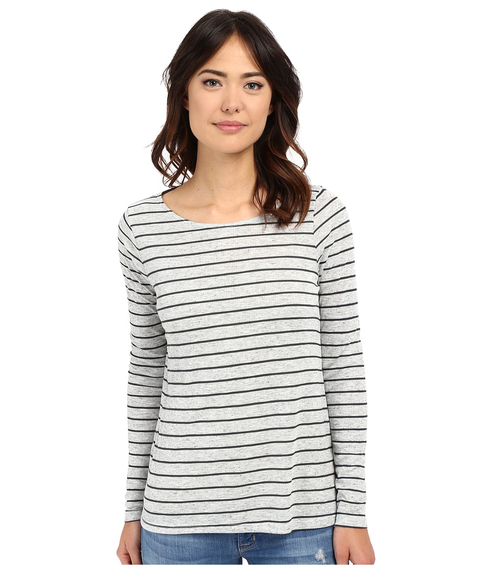 Volcom - Lived in Rib Long Sleeve Top (Heather Grey) Women