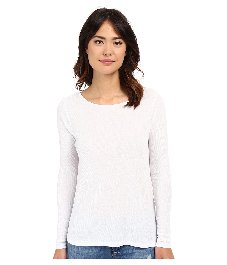 Volcom - Lived in Rib Long Sleeve Top (White) Women