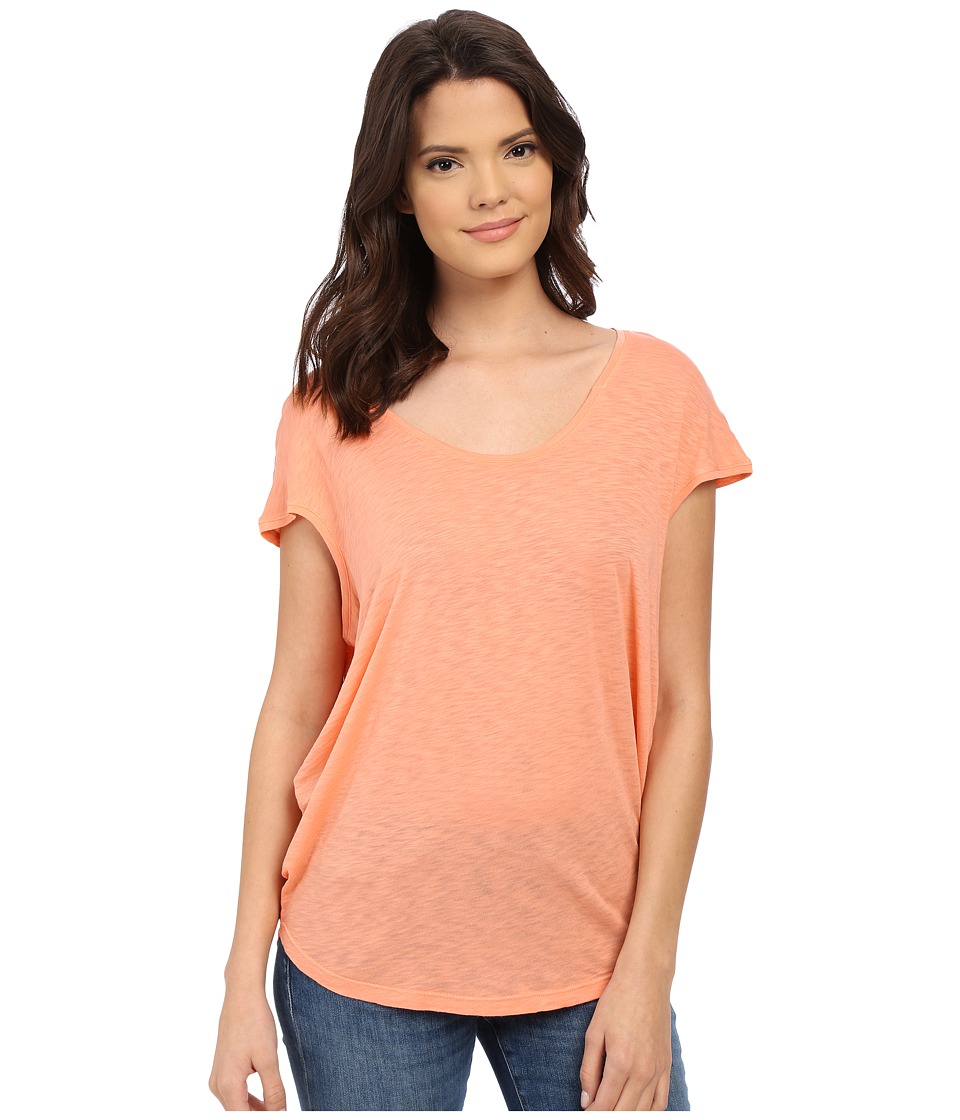 Splendid Slub Jersey Circle Tee (Peach Bud) Women