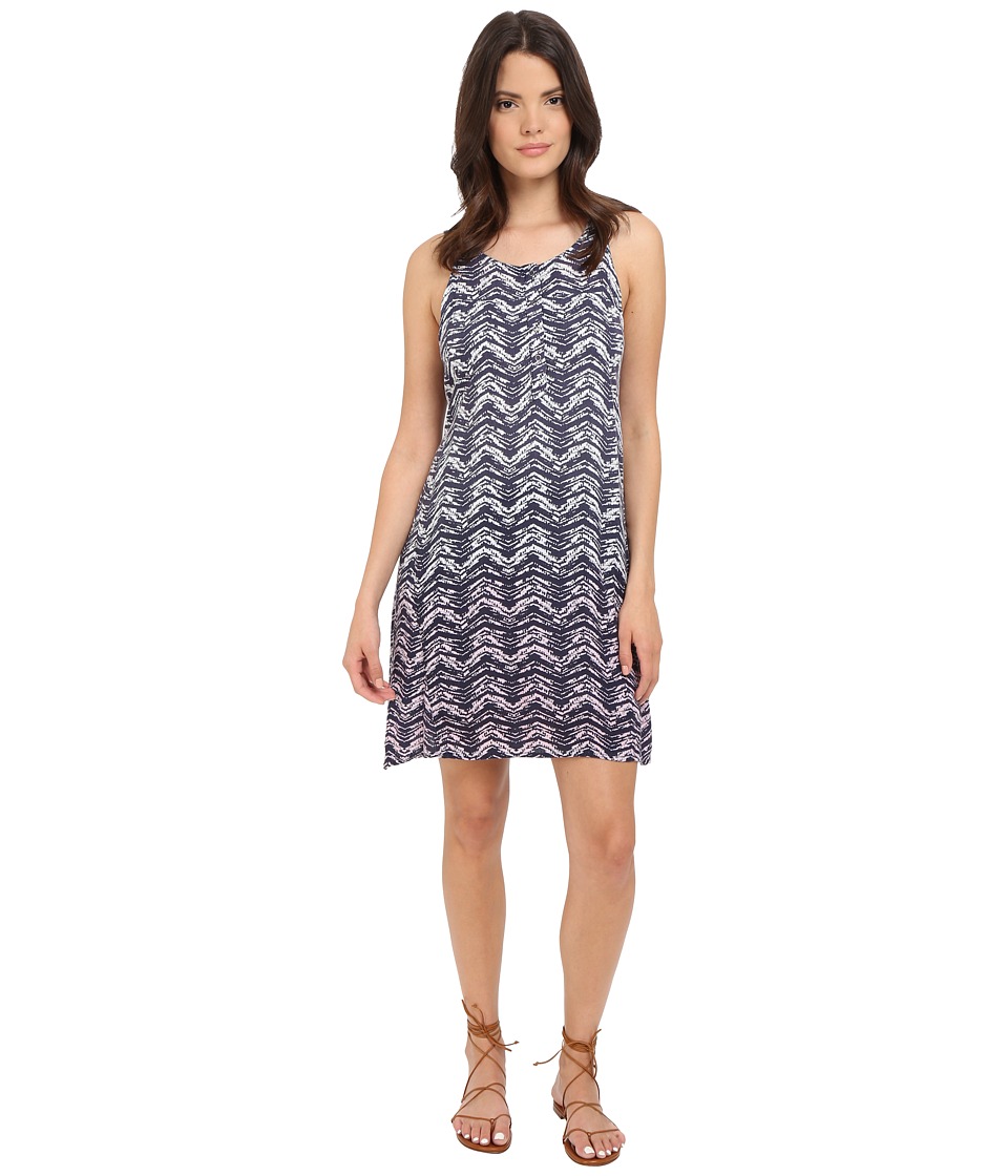 Splendid Zigzag Ombre Dress (Navy/Petal Pink) Women