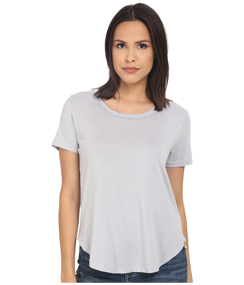 Splendid Very Light Jersey Scoop Tee (Dove Grey) Women