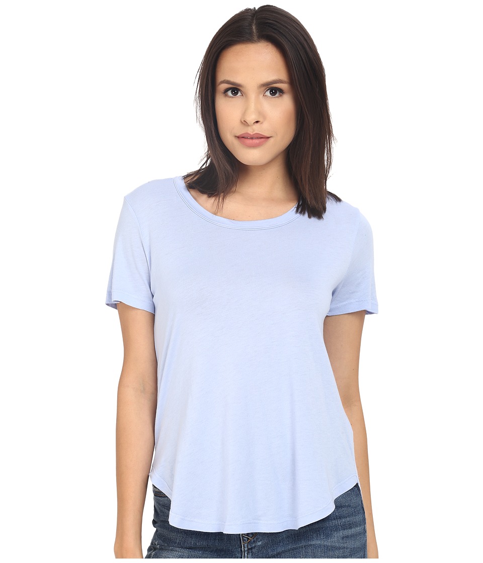 Splendid Very Light Jersey Scoop Tee (Lavender Blue) Women