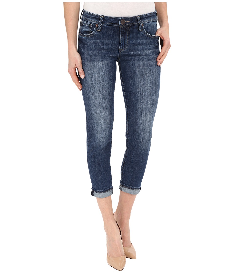 KUT from the Kloth Catherine Slim Boyfriend Jeans in Savior w/ Medium Base Wash (Savior/Medium Base Wash) Women