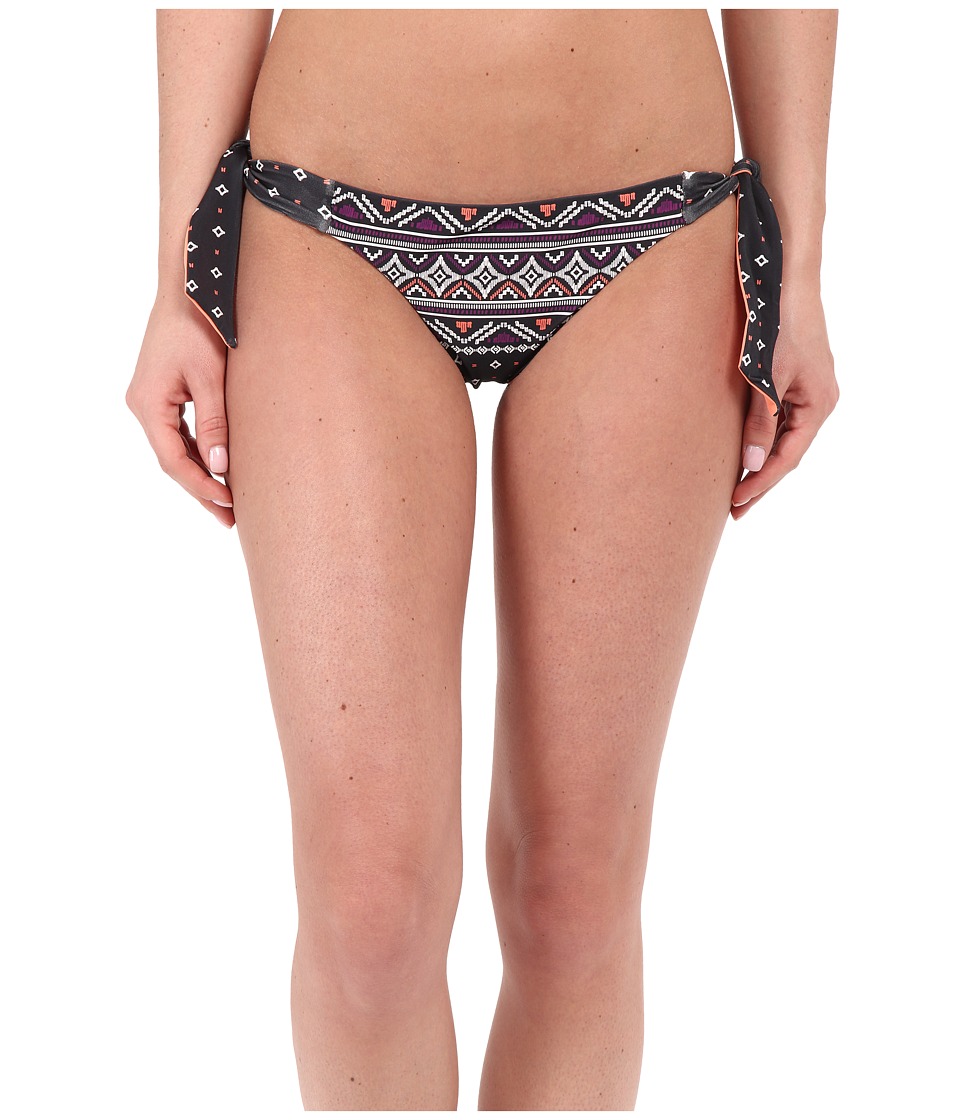 Roxy - Roxy Boho Reversible Knotted Mini Basic Pants (Gypsy Border Combo Coal) Women