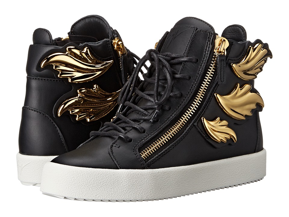 Giuseppe Zanotti Hi-Top Winged Sneaker (Birel Nero) Women