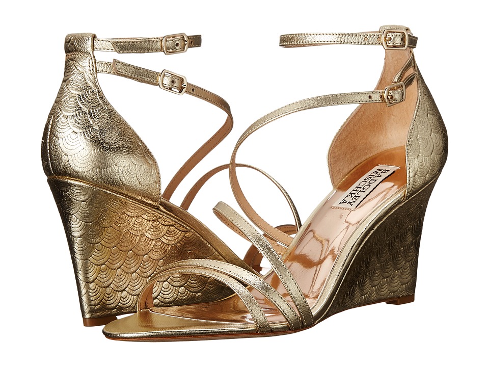 Badgley Mischka Carnation II (Platino Metallic Leather) Women