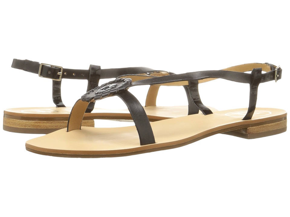 Jack Rogers Mollie (Black/Black Patent) Women