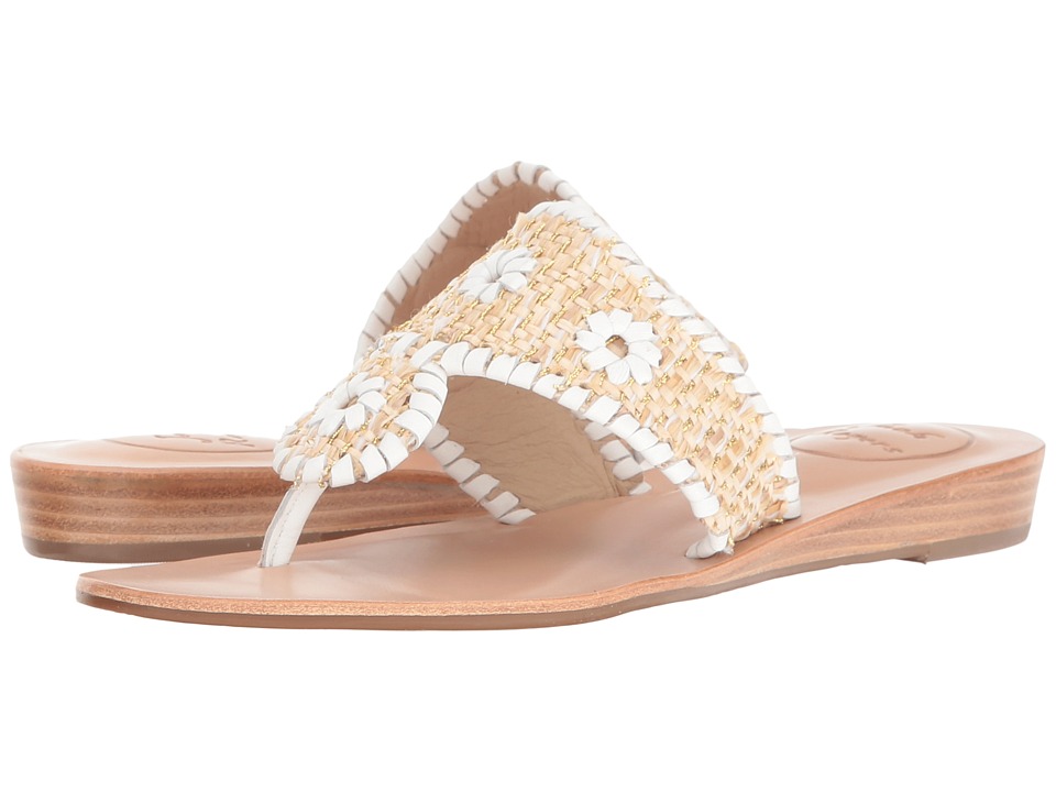 Jack Rogers Capri Raffia (Multi/Gold) Women
