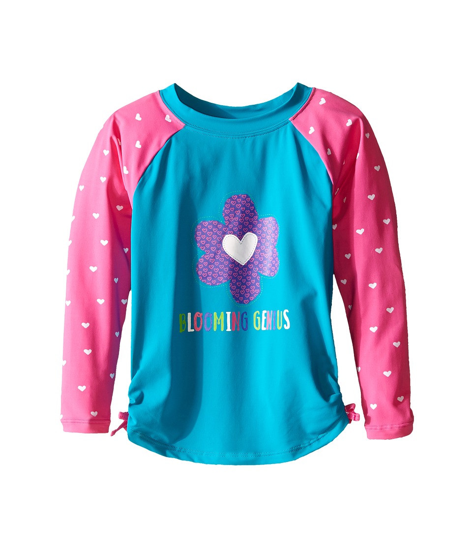 Hatley Kids Little Hearts Rashguard (Toddler/Little Kids/Big Kids) (Blue) Girl