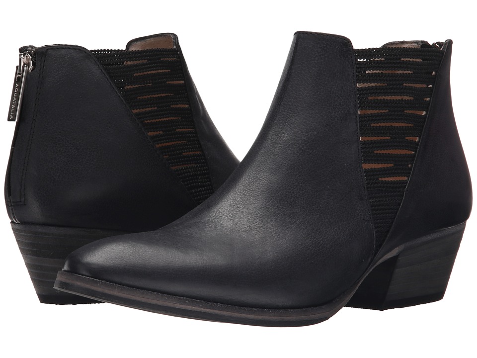 Aquatalia Farrah (Black Sport calf/Elastic) Women