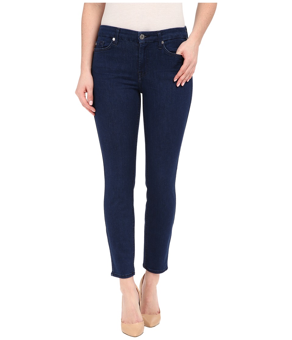 7 For All Mankind Kimmie Crop in Slim Illusion Luxe Bright Rinse (Slim Illusion Luxe Bright Rinse) Women