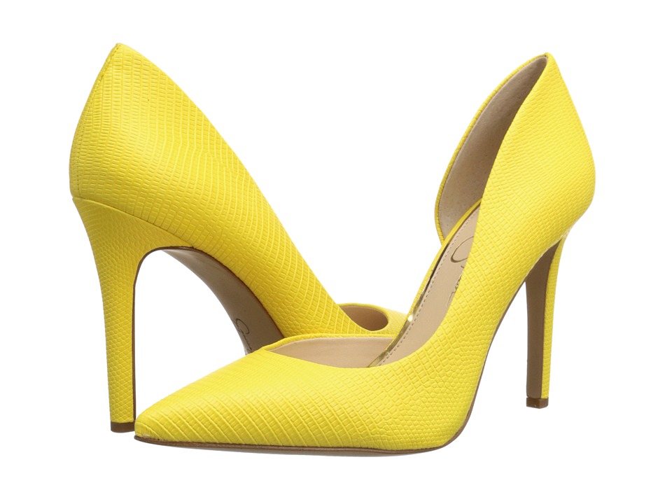 Jessica Simpson Claudette (Sour Lemon Bright Lizzard Print) High Heels