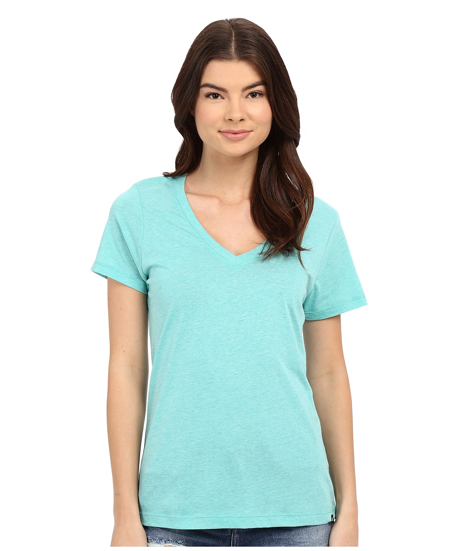Hurley Staple Perfect V Tee (Heather Hyper Jade) Women